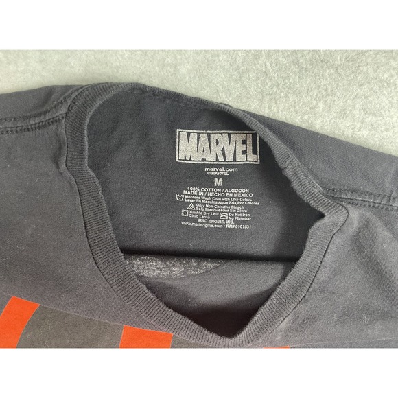 Marvel Deadpool T Shirt Mens M Black Hero Comics Gamer Funny - Picture 3 of 5